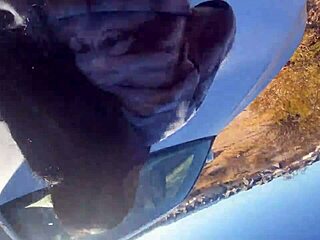 Petite Black Girl Bent Over For Quick Doggystyle In Car Before Class