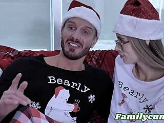 Step sister seduced on Christmas night