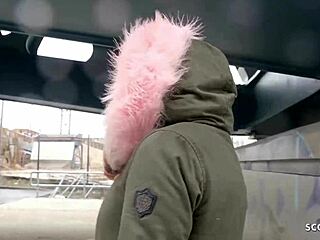 German scout teen 18+ from berlin gets fucked on street