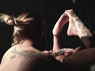 Blindfold teasing and anal play