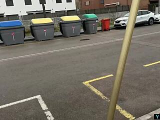 i meet blonde girl and fuck in street