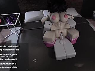 可爱骚货大屁股Roblox游戏性爱取悦