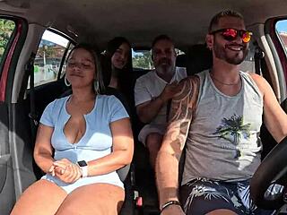 Ted Scores a Ride with Mari and Chell, Bangs a Hot Teen in Backseat!