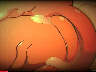 巧克力复活节兔子卡通乐趣中跳跃