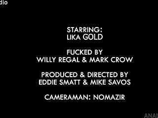 Hard Fuck For Lika Gold's Holes!