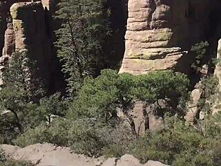 She Sucks & Swallows On Public Hiking Trail