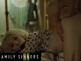 hot blondie fucks stepbro after boyfriend leaves