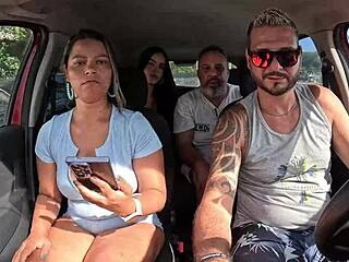 Ted Scores a Ride with Mari and Chell, Bangs a Hot Teen in Backseat!