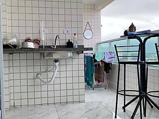 Maid Cleans House, Shows Ass Publicly