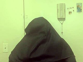 Hazelnut appears as nun during Halloween celebration
