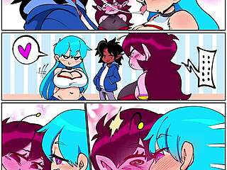 激烈三人连结FNF色情