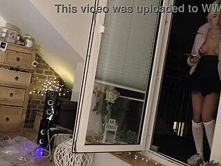 I'm at the hot girls halloween party flashing in thongs and panties.