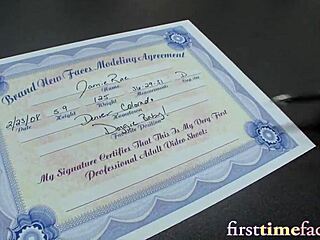 Petite newbie with glasses impaled on fat dick and ravaged