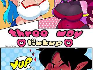 激烈三人连结FNF色情