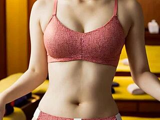 蒙眼亚洲按摩妹内裤情趣内衣诱惑