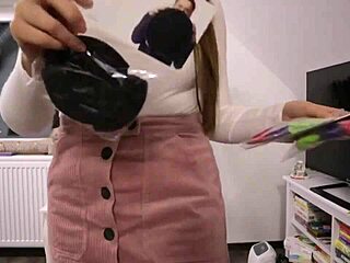 Girl Plays With Balloons In Pantyhose