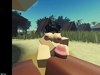 Roblox Camping Scene Near Campfire