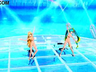 hatsune miku & rin promise project diva nude mod full nude