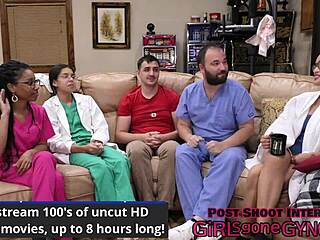 Aria Nicole SPREADS Her Shaved Pussy For Doctor Tampa In Hospital