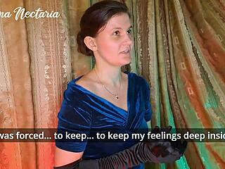 Countess moans sucking lover's monster cock