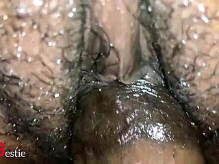 美丽非洲美女逼猛操特写细节！