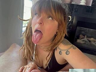 Morning Deepthroat Session With Sloppy Blowjob And Gagging!