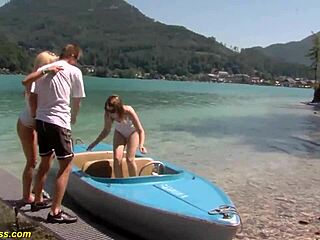 Extreme german family therapy turns into beach orgy with big cocks