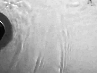 brunette sexy psycho girl takes shower