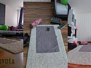 naked workout in triple cam