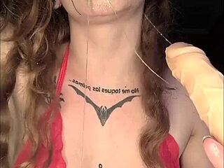 Intense Food Play: Banana in Ass to Mouth with Milk and Pierced Nipples