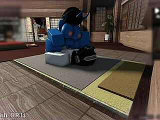 Demon girl rides big cock round 2!