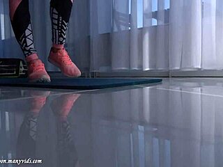 lustful fit girl seduces coach for hard fuck