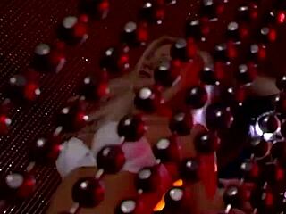 Vintage Striptease Leads To Lesbian Licking Between Blonde And Brunette