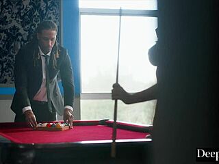 In this casual scene, gorgeous curvy blonde Blake Blossom goes deeper with a huge BBC