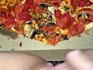 Pretty Arab Girl Masturbates On Pizza In Los Angeles Fetish Scene