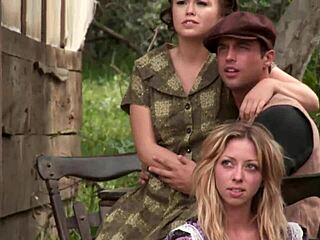Amber Rayne, Hannah West, Kaci Star in Intense Outdoor Gangbang