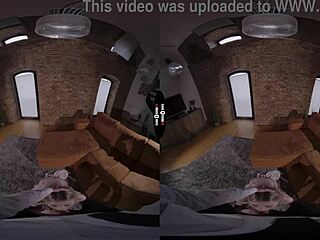 Blonde Bride Gives Intense Blowjob in Dark Room VR Wedding