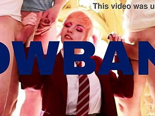 Blonde british student flashes and masturbates passionately