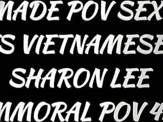 Sharon Lee's Huge Tits Jiggle While Riding!