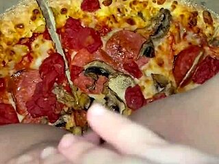 Pretty Arab Girl Masturbates On Pizza In Los Angeles Fetish Scene