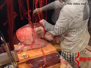 dominated babe gags on big dick