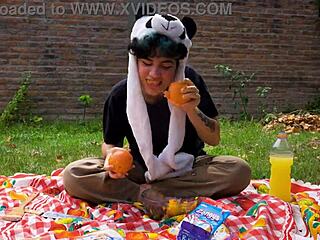 Lara's Picnic Vomit Fetish Movie