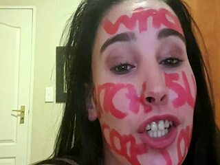 Punish yourself with pissing, slapping, and gagging while talking dirty!