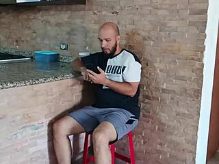 my stepbrother caught me masturbating on video call and helped