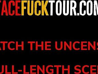 big tits latina babe handles a huge cock in her throat during amateur session