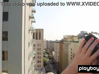 Elizabeth Marxs poses naked on rooftop with big tits 😍