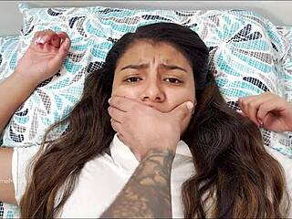 Shh, Don't Scream! Stepbrother Pounds Stepsister's Ass Hard After School
