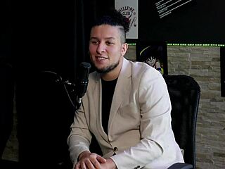 Latina in lingerie explains massage preliminaries, expands knowledge on female body and squirting with cadu breathless on sheer red