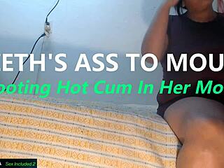 latina lizeth gets ass fucked then cum in mouth