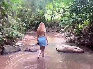 Hey, check out this outdoor creampie with my friend's friend